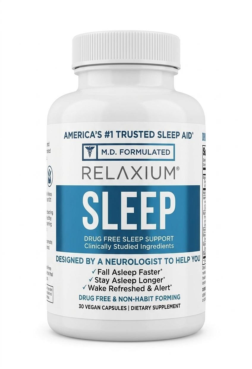 Relaxium Sleep 30 Caps – Natural Sleep Support with Melatonin, GABA & Magnesium